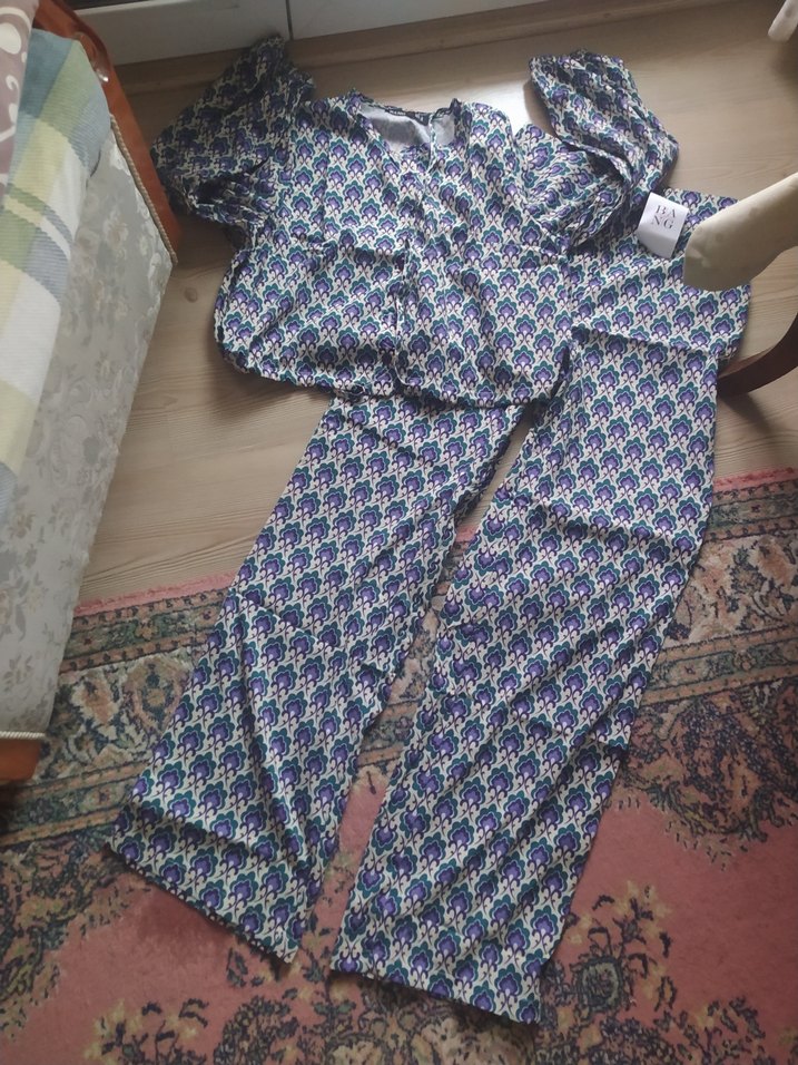 mor  Desenli günlük takımı - Görsel 2