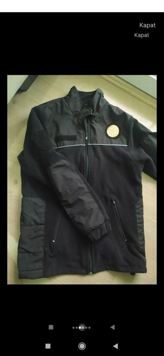 Erkek Siyah Fermuarlı Sweatshirt polar mont - Görsel 3