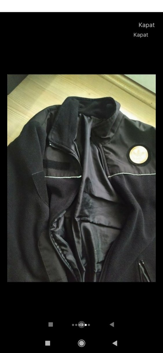 Erkek Siyah Fermuarlı Sweatshirt polar mont - Görsel 2