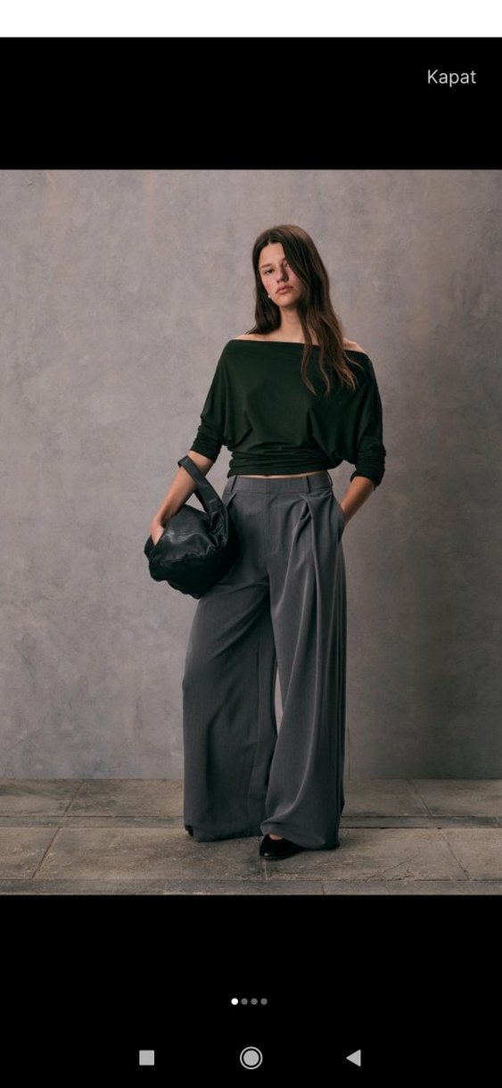 Kadın Gri bosbol Uzun pantalon - Görsel 4