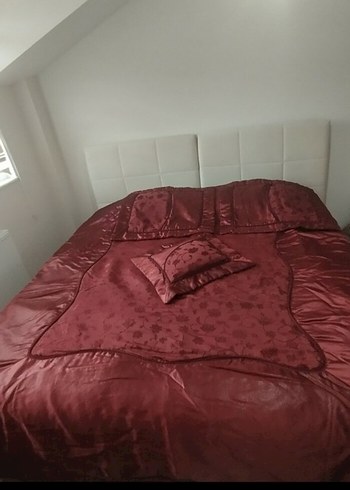 lila İşlemeli Parlak Yatak Örtüsü - Görsel 5