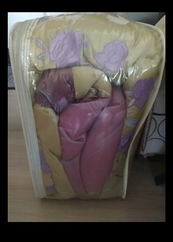 lila İşlemeli Parlak Yatak Örtüsü - Görsel 7