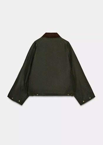 yeşil Bol Kesim yağmurluk mevsimlik ceket - Görsel 3