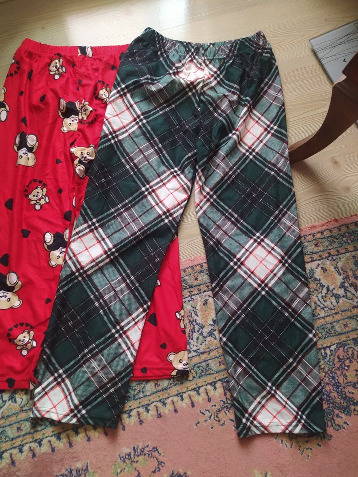 Renkli Desenli UNİSEX ince polar Pijama Altları-ADET FİYAT - Görsel 3