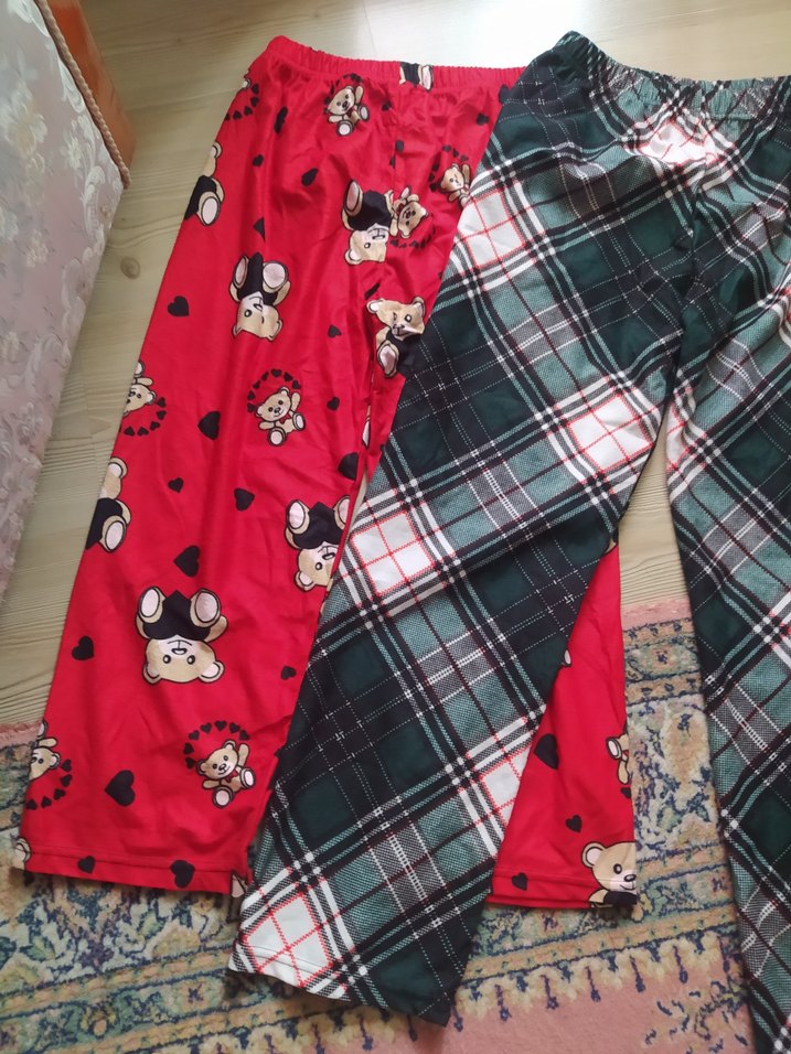 Renkli Desenli UNİSEX ince polar Pijama Altları-ADET FİYAT - Görsel 4