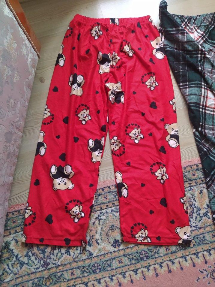 Renkli Desenli UNİSEX ince polar Pijama Altları-ADET FİYAT - Görsel 5