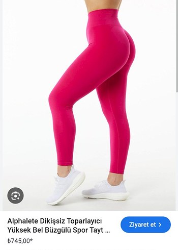 Pembe popo büzgülü toplayicili Spor Tayt - Görsel 7
