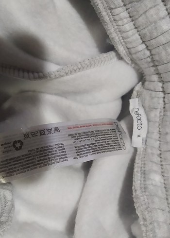 Gri Rahat Kesim Erkek ESKİTME DETAYLİ Eşofman SARDONLU - Görsel 6