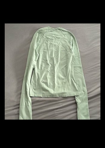 Yeşil Uzun Kollu Dar Kesim Spor Tişört ALO YOGA - Görsel 2