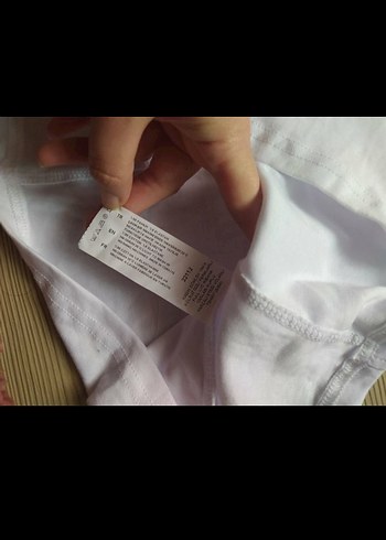 Beyaz Kolsuz pamuk  Gömlek Hırka ceket - Görsel 3