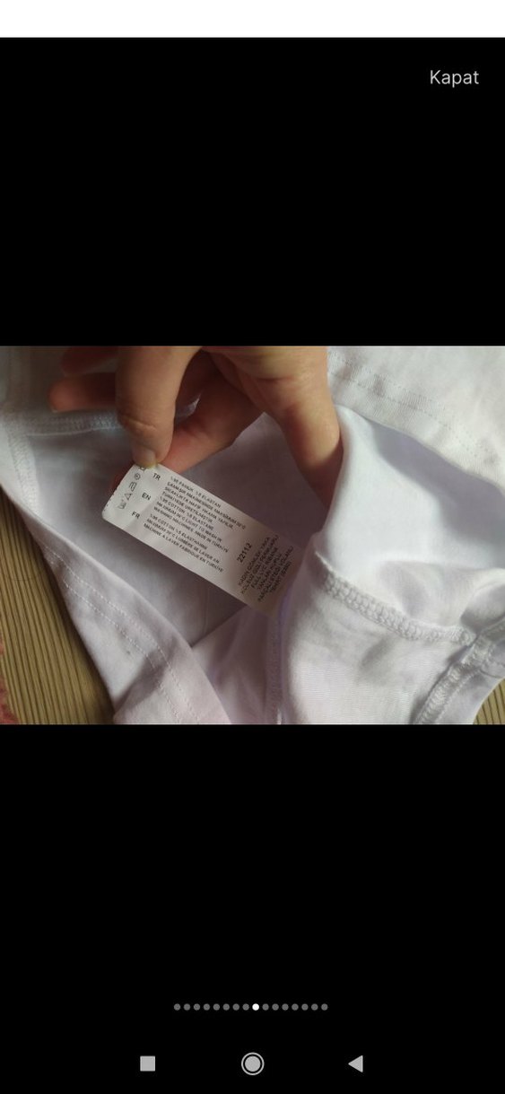 Beyaz Kolsuz pamuk  Gömlek Hırka ceket - Görsel 3