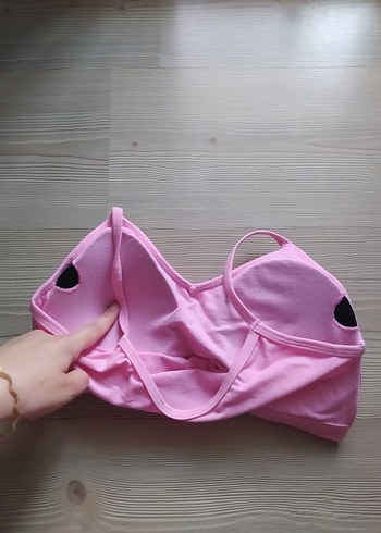 Pastel Pembe Sporcu Sütyeni 80-85 uyumlu - Görsel 4