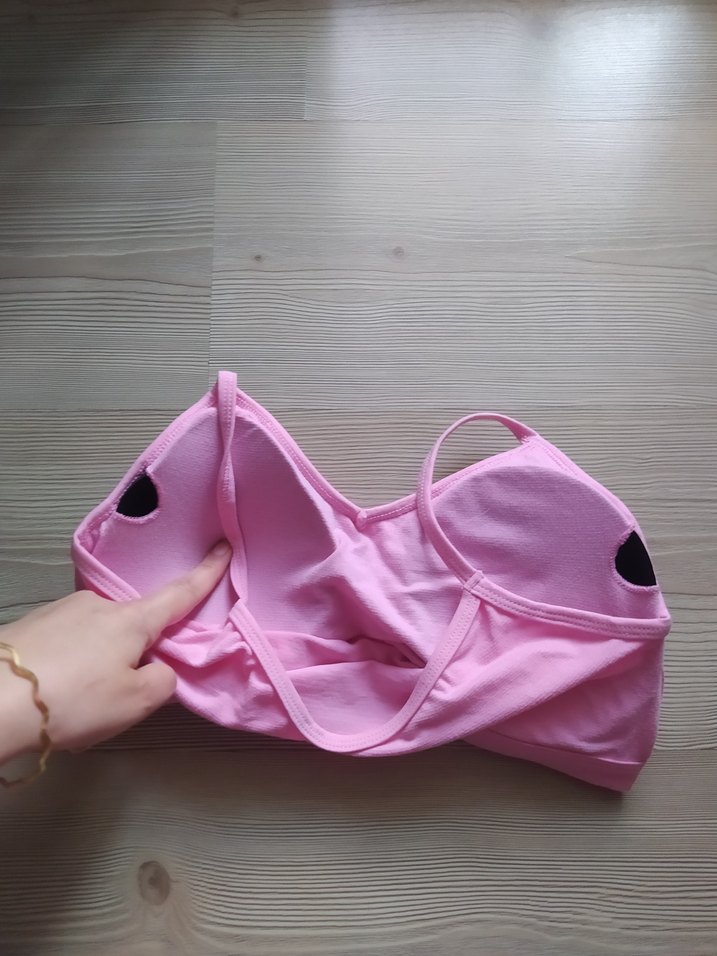 Pastel Pembe Sporcu Sütyeni 80-85 uyumlu - Görsel 4