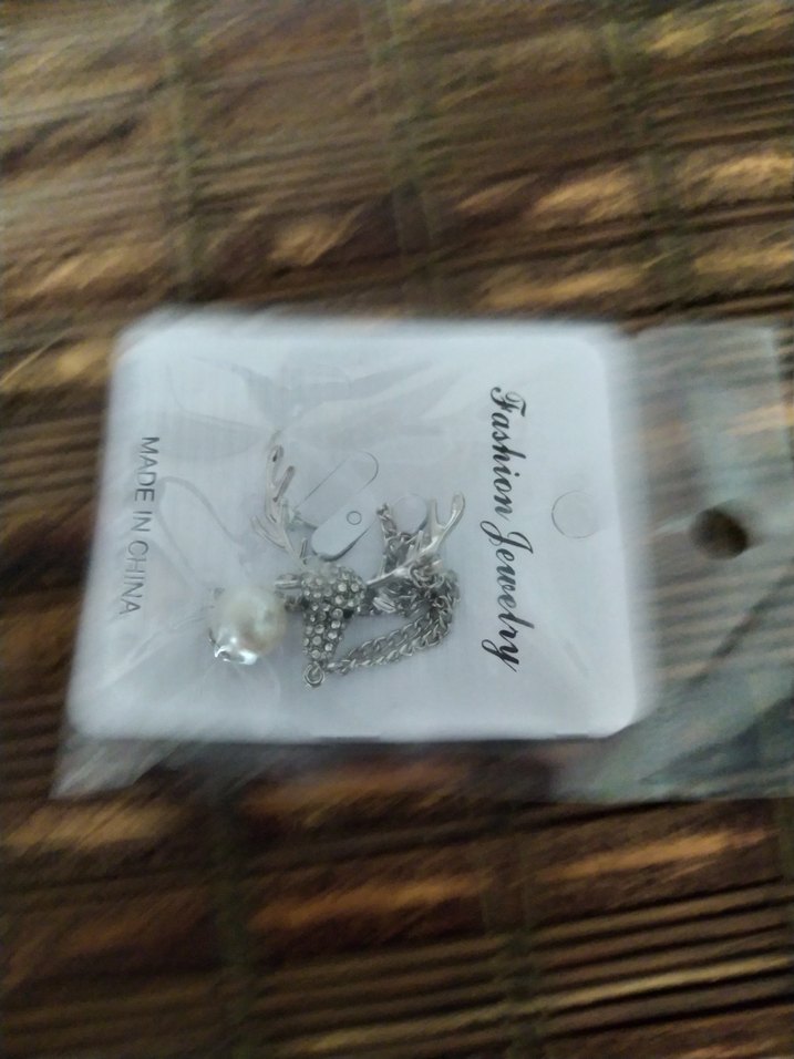 gümüş geyik başı Taşlı Kadın Broş - Görsel 4