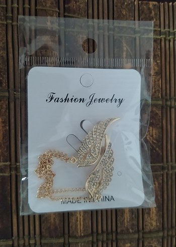 Melek kanadi Detaylı Altın Renkli Broş - Görsel 3