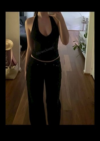 Siyah halter yaka - Görsel 2