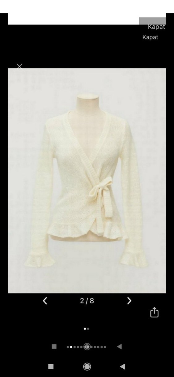 1000/50yun bohem delik işi kruvaze kazak hırka,weintage - Görsel 2