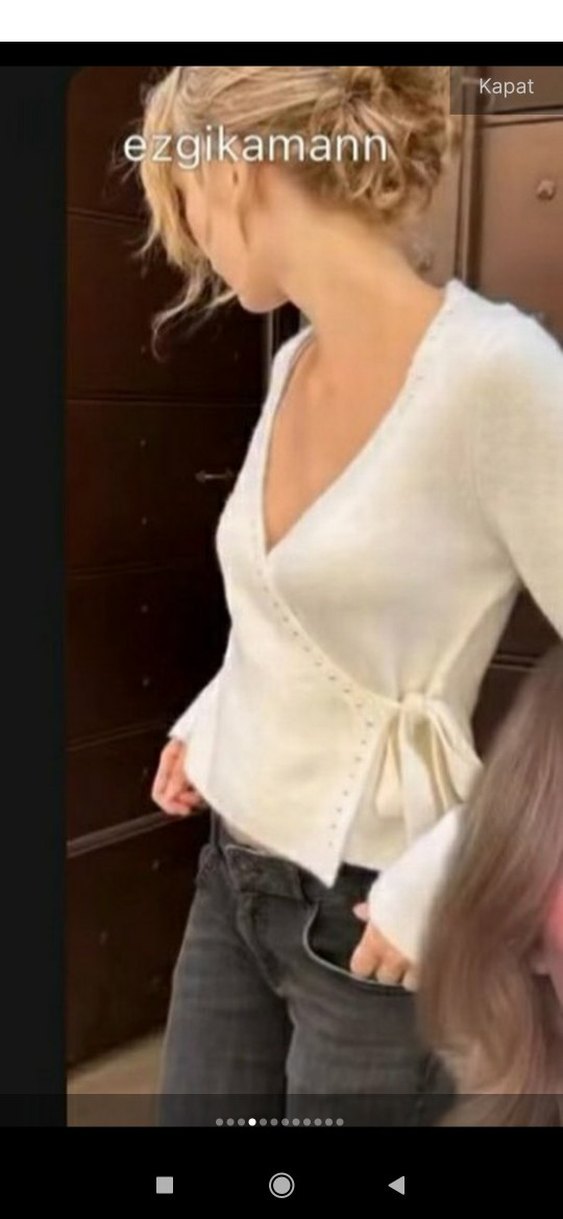 1000/50yun bohem delik işi kruvaze kazak hırka,weintage - Görsel 5