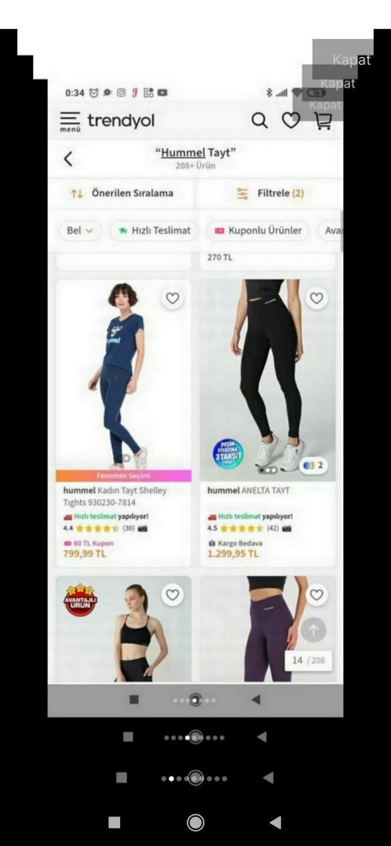 Kahverengi Kadın Spor Tayt-popo kaldıran model - Görsel 3