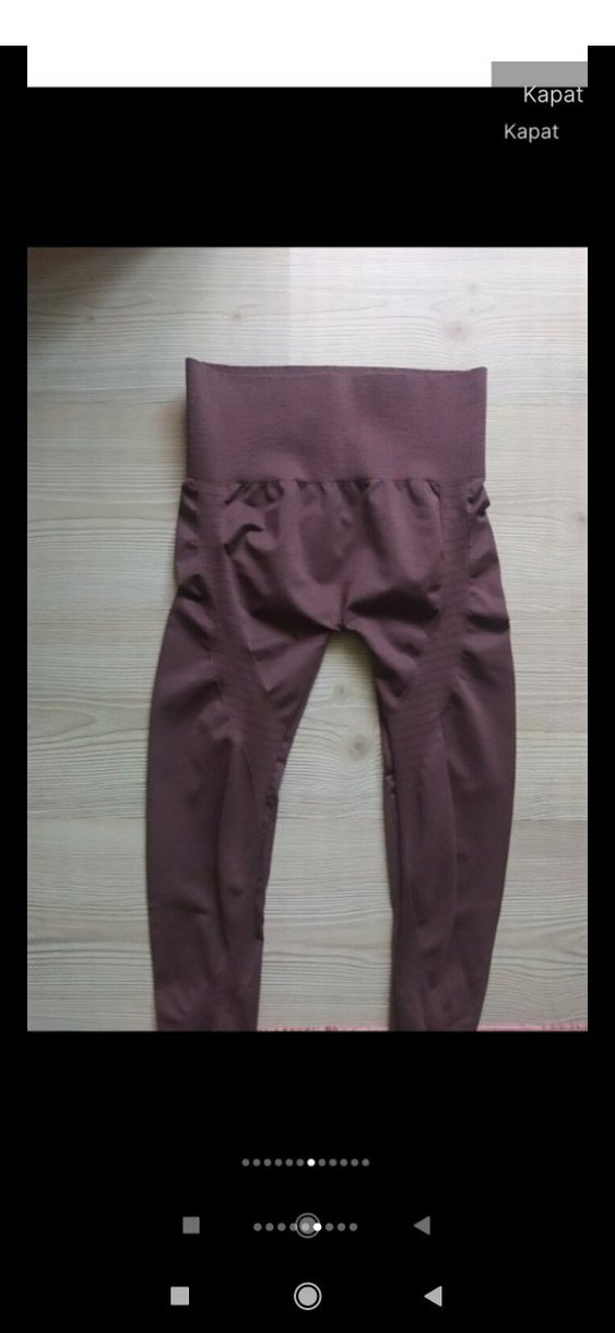 Kahverengi Kadın Spor Tayt-popo kaldıran model - Görsel 4