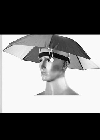 Gri Avant-Garde Baş Şemsiyesi - Görsel 3