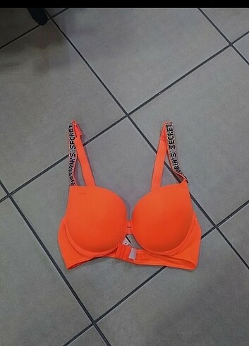 Victoria secret turuncu pushup sütyen bikini üstü L beden