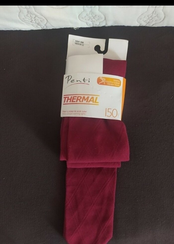 Kalın baklava desenli termal corap - Görsel 2