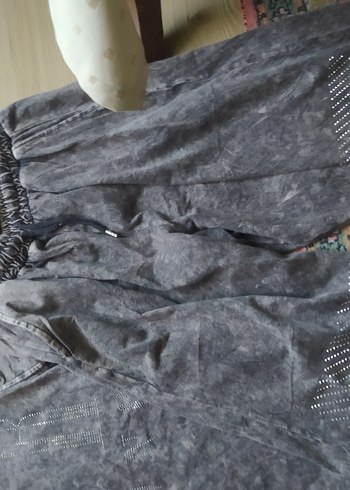 eskitme Gri Batik taslii Kısa Kollu spor takim - Görsel 6