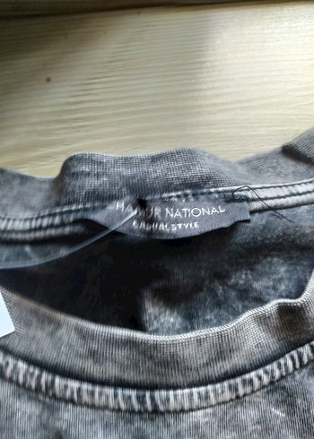 eskitme Gri Batik taslii Kısa Kollu spor takim - Görsel 4