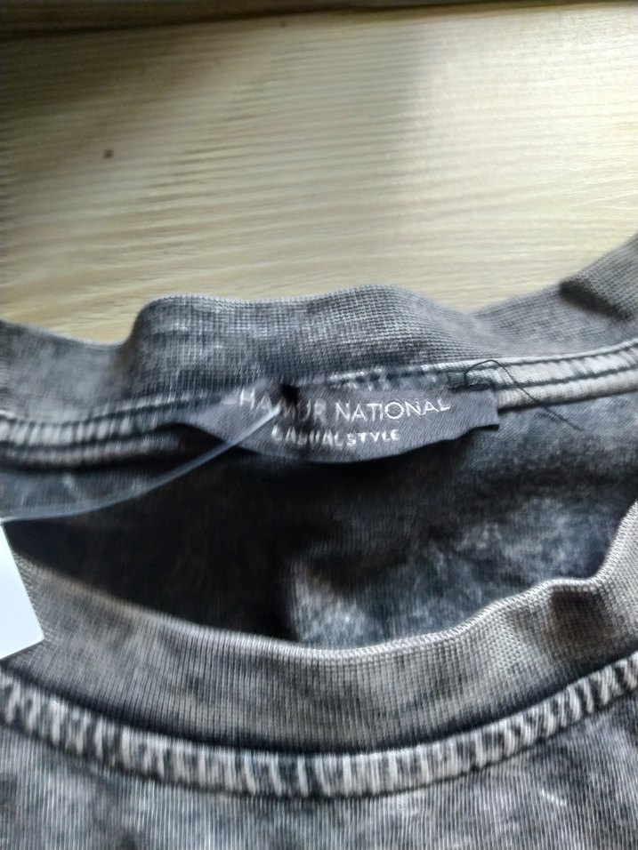 eskitme Gri Batik taslii Kısa Kollu spor takim - Görsel 4