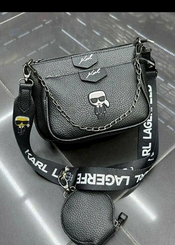 Siyah Deri Biker Kadın Çapraz Çanta
