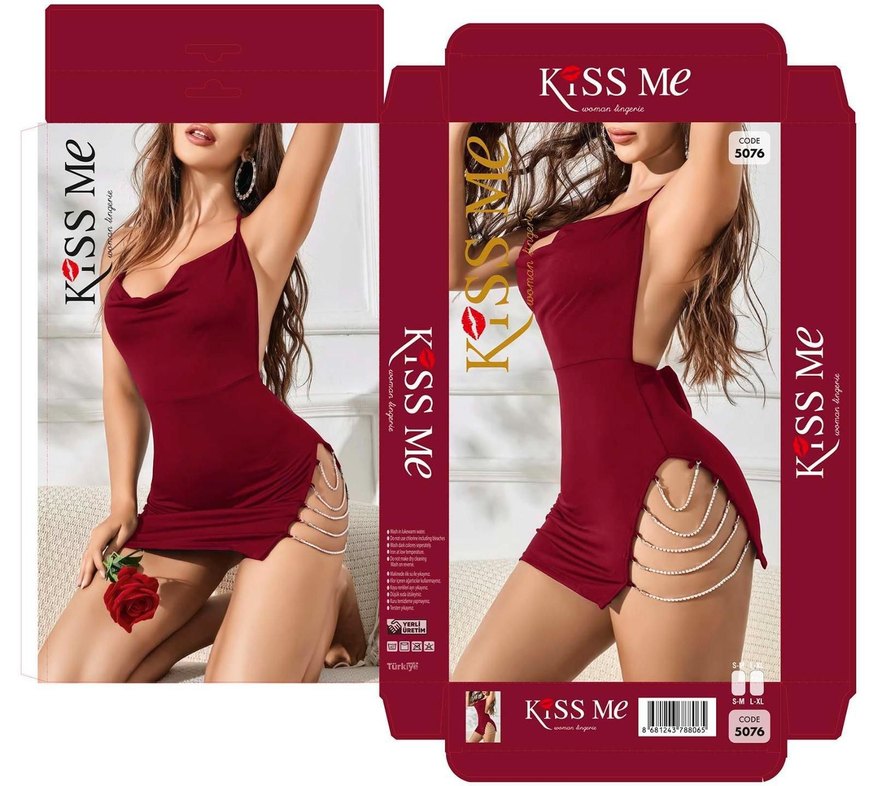 Parlak Kırmızı Mini Strappy Monokini - Görsel 3