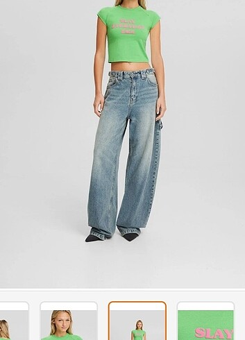 m Beden yeşil Renk Bershka ust