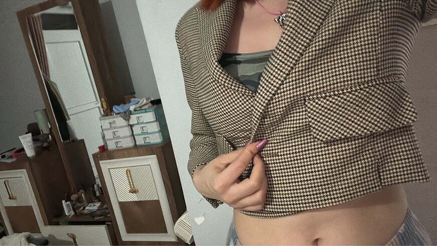 Crop blazer