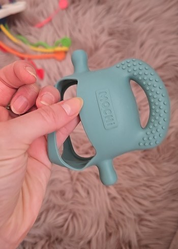 Gri Silikon Bebek Diş Kaşıyıcı Oyuncak - Görsel 3