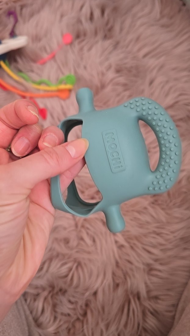 Gri Silikon Bebek Diş Kaşıyıcı Oyuncak - Görsel 3