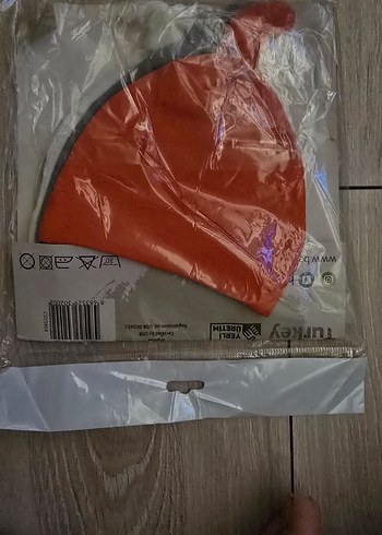 Parlak Kırmızı Bebek beresi 3 adet - Görsel 2