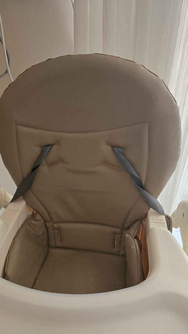 Prego Beyaz-Gri Bebek Mama Sandalyesi - Görsel 5