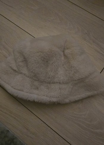 Bej Peluş Detaylı Kadın Şapka - Görsel 6