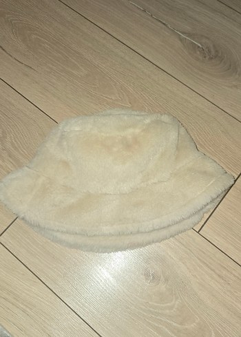 Bej Peluş Detaylı Kadın Şapka - Görsel 5