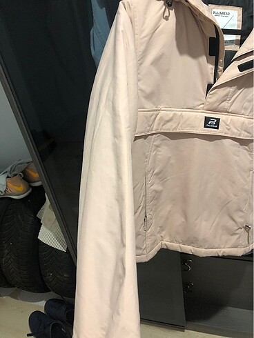 36 Beden pembe Renk Pull bear kanguru mont
