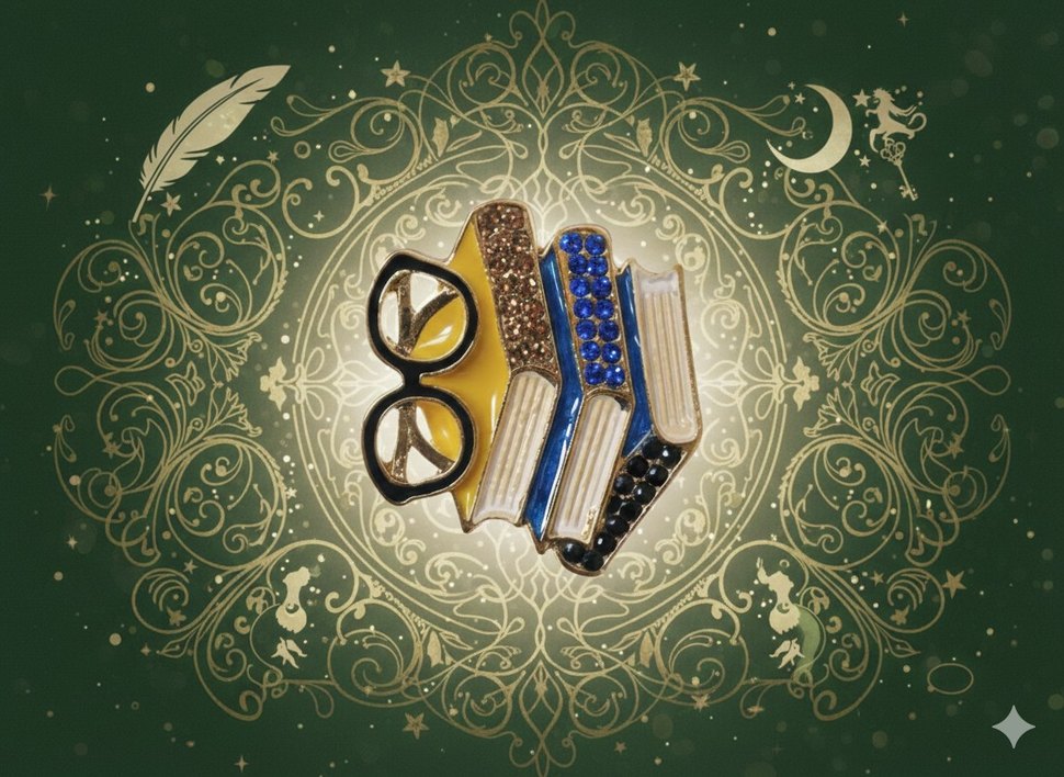 Kitap tutkunu broş - Görsel 2