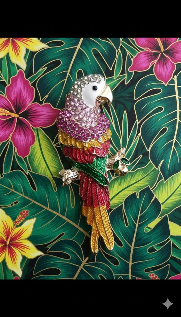 Ara Papağanı Broşu - Görsel 2