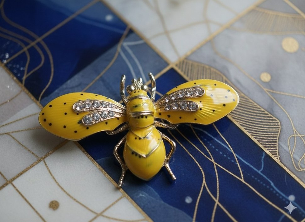 Kraliçe Arı Broş - Görsel 2