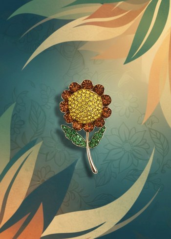 Ayçiçek Broş - Görsel 2