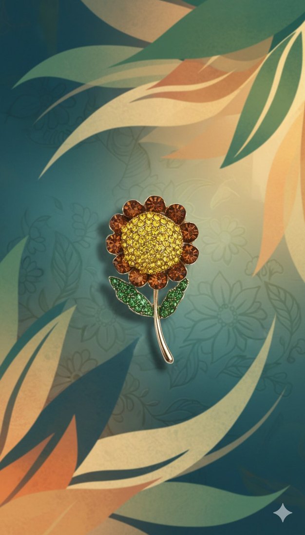 Ayçiçek Broş - Görsel 2