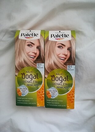 Palette doğal renk açıcı küllü buzul sarısı