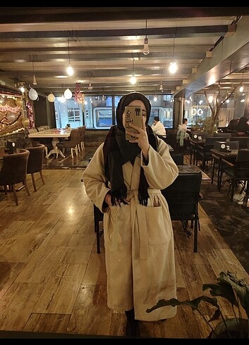  Kaşe kaban oversize