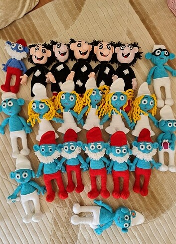 Beden Amigurumi oyuncak şirinler
