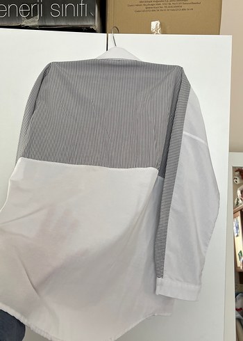 Düğmeli Beyaz Kadın Gömlek - Görsel 13